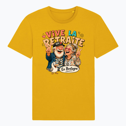 T-shirt Unisexe Vive la Retraite en Bretagne