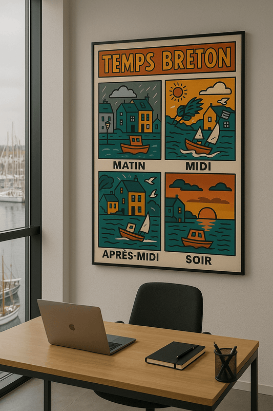 Affiche Temps Breton 30x20 cm