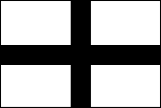 Autocollant Drapeau Breton "Kroaz Du" (Croix Noire) - Autocollant BZH
