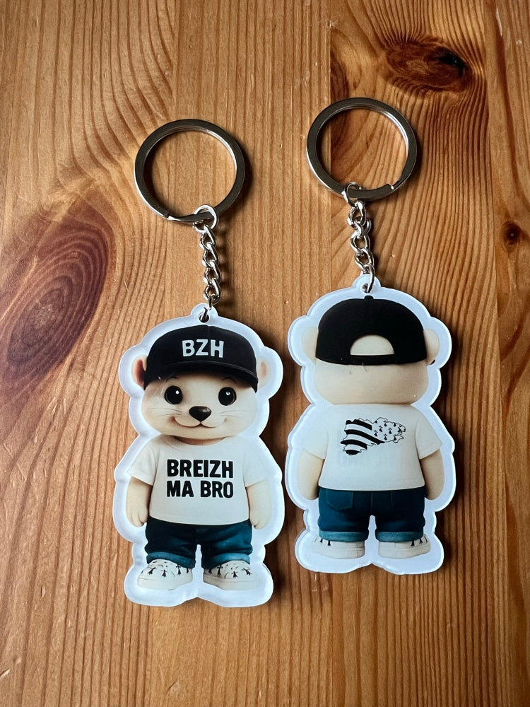 Porte-clés Petite Hermine – Breizh Ma Bro 🐾