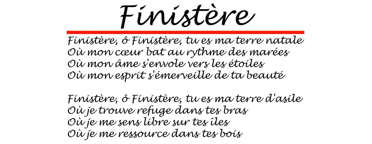 Mug Finistère - Poème "Ma Terre" - Autocollant BZH