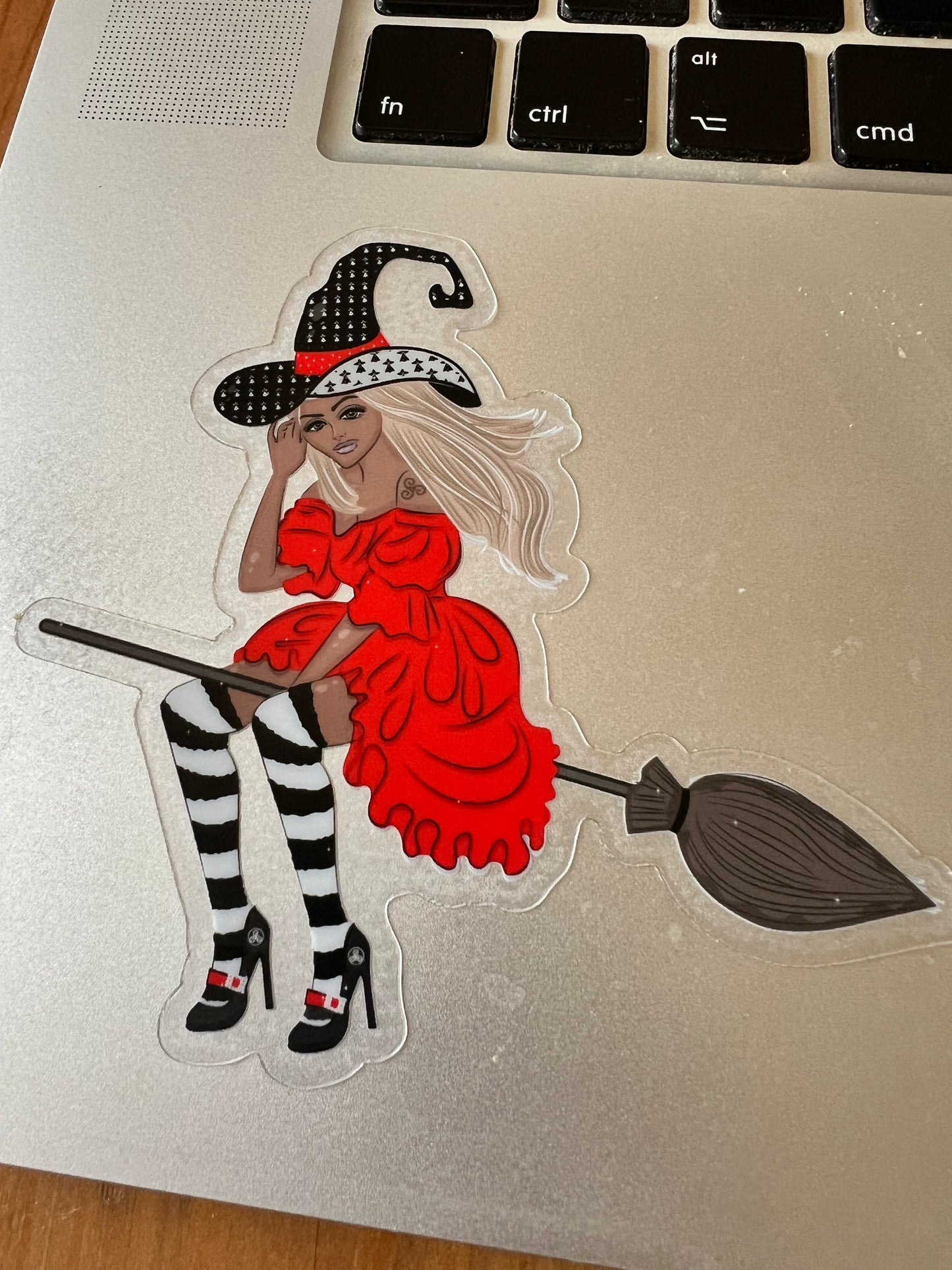 Autocollant Transparent Sorcière Bretonne - Autocollant BZH