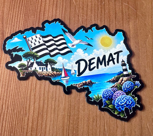Magnet DEMAT – Bretagne – 85 × 71 mm