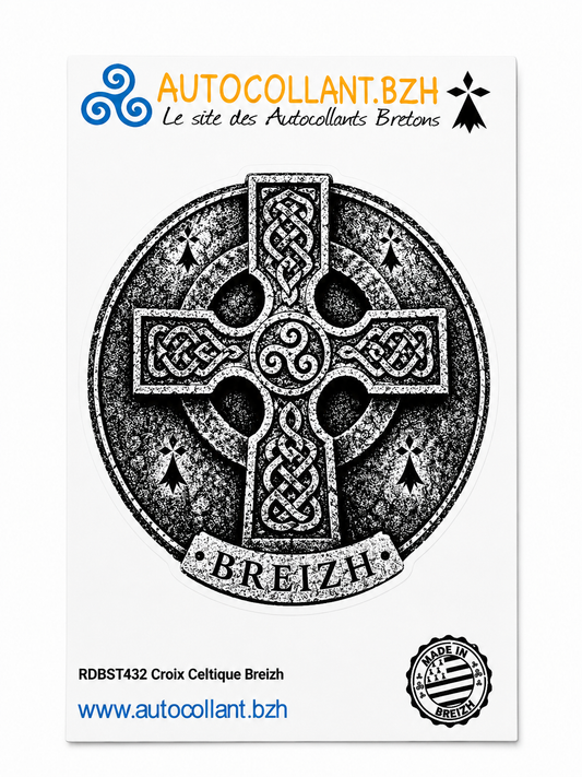 Autocollant Croix Celtique Breizh – Fabrication Bretonne