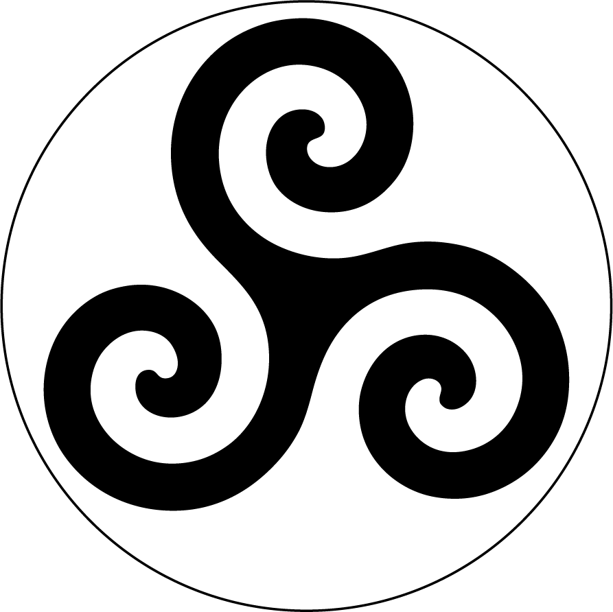 Breton Triskell Sticker Black