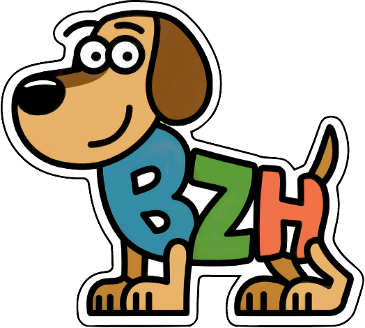 Autocollant Petit Chien BZH