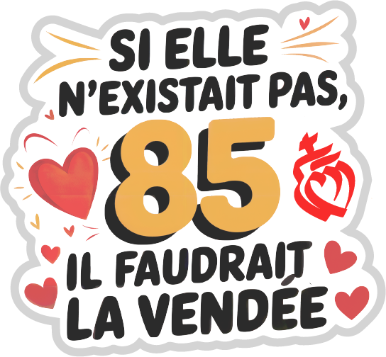 Autocollant Si Elle N'existait pas, Il faudrait la Vendée