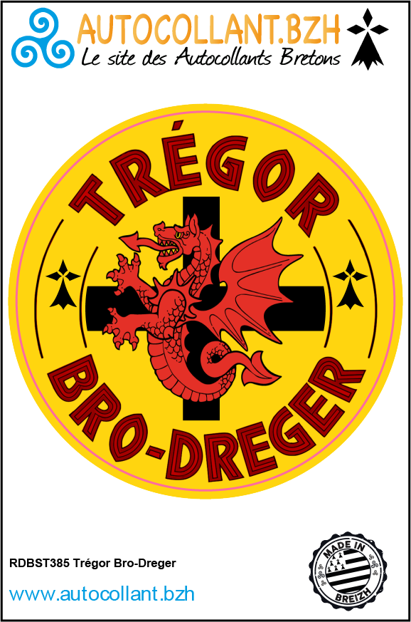Autocollant Trégor Bro Dreger