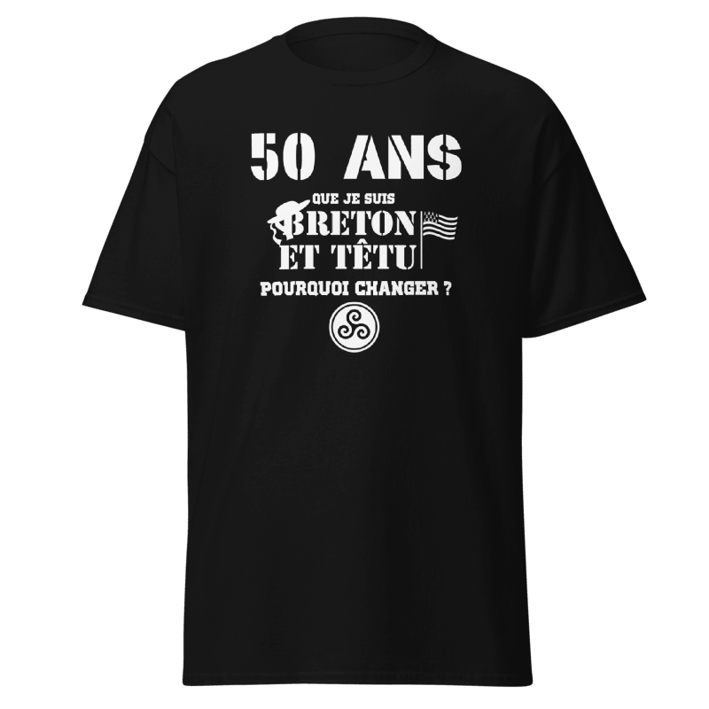 Breton Birthday T-shirt Breton and Stubborn Customizable