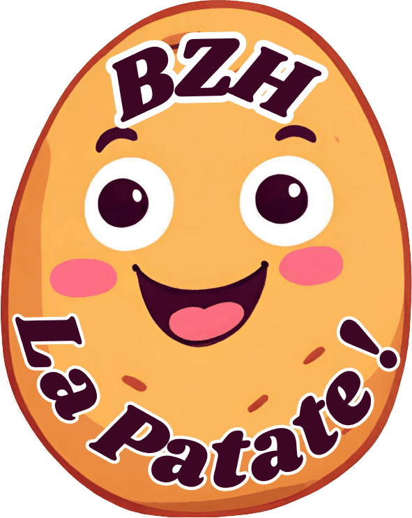 Autocollant BZH La Patate - Autocollant BZH