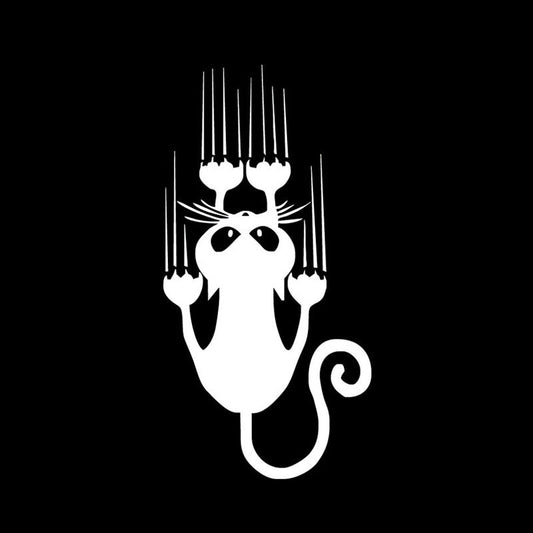 Autocollant griffure de chat – Effet patte réfléchissante pour voiture & moto