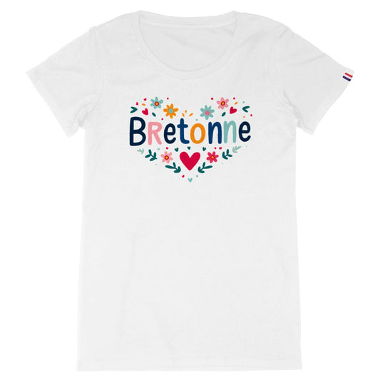 T-shirt Femme « Bretonne Cœur » – Made in France