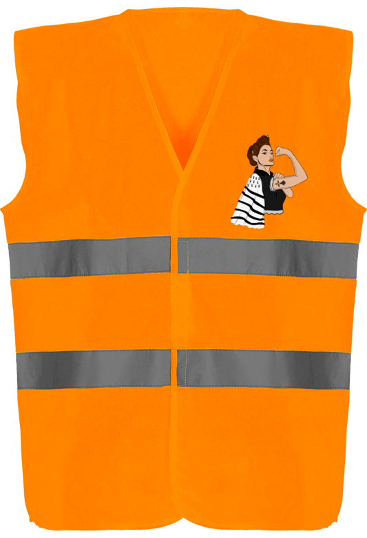 Gilet de sécurité 2 Bandes Bretonne PowerFul - Autocollant BZH