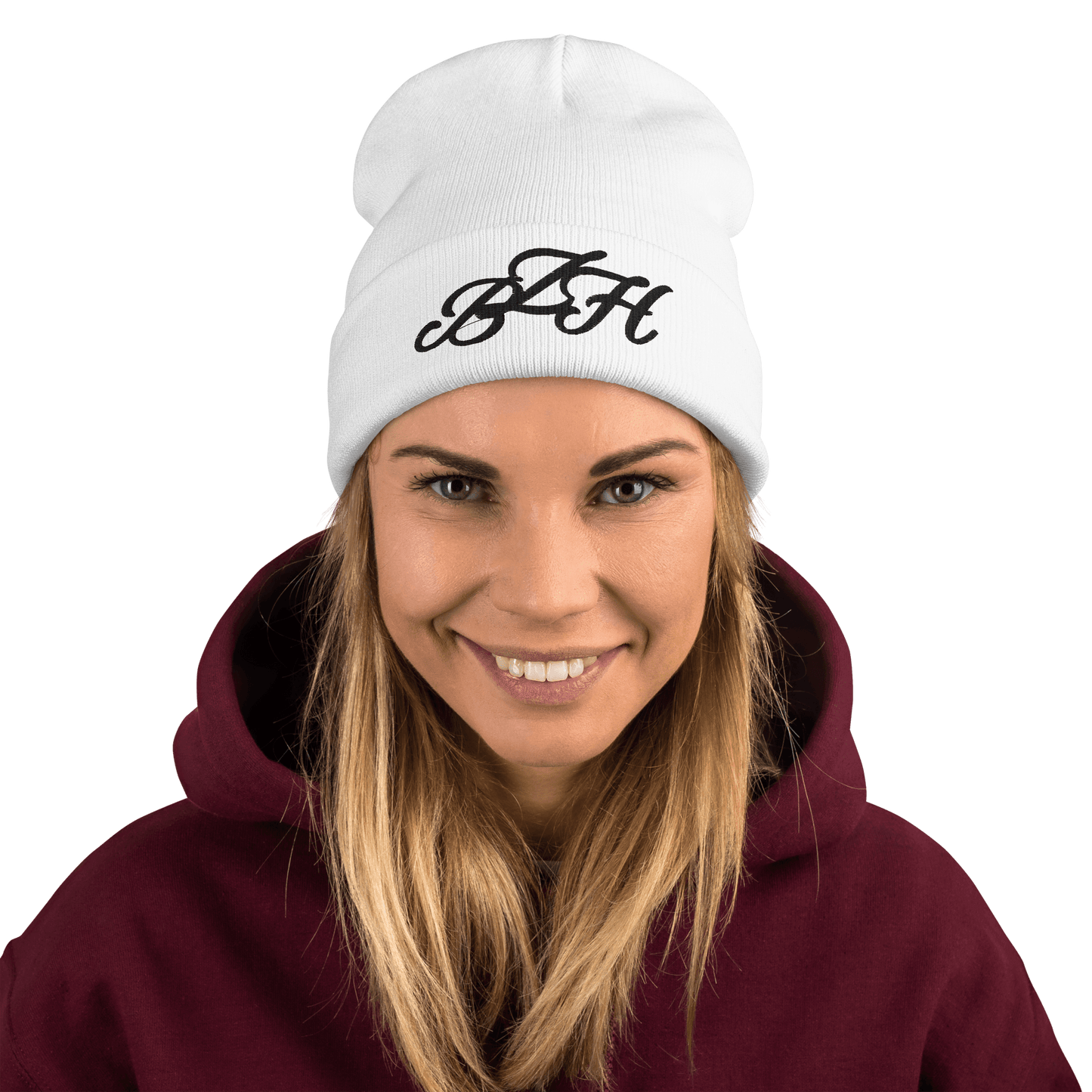 Bonnet brodé BZH Coeur - Le bonnet breton parfait