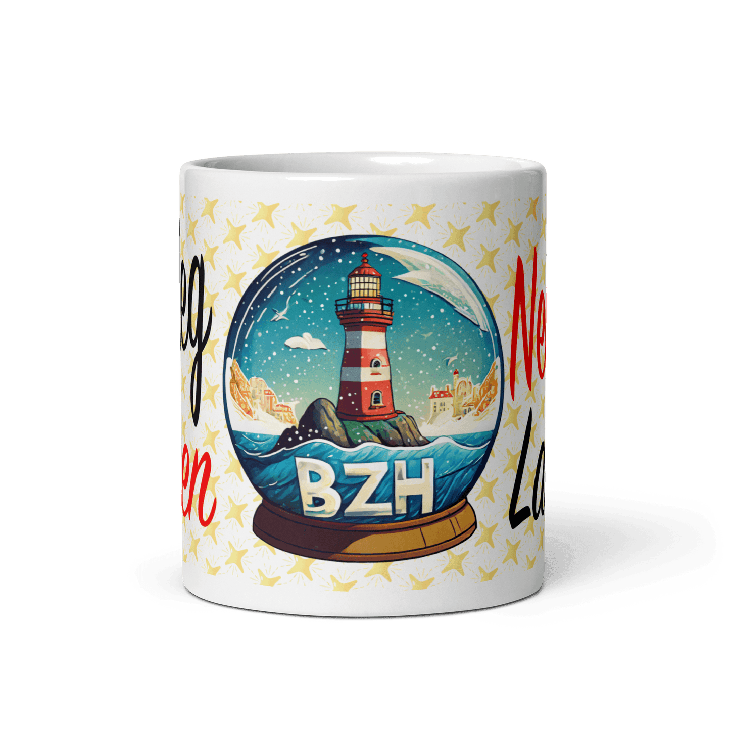 Mug Blanc Nedeleg Laouen Joyeux Noël - Autocollant BZH