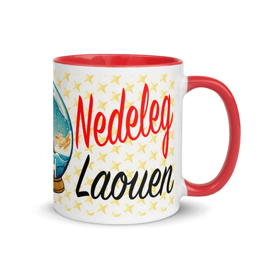 Mug Coloré Nedeleg Laouen Joyeux Noël - Autocollant BZH