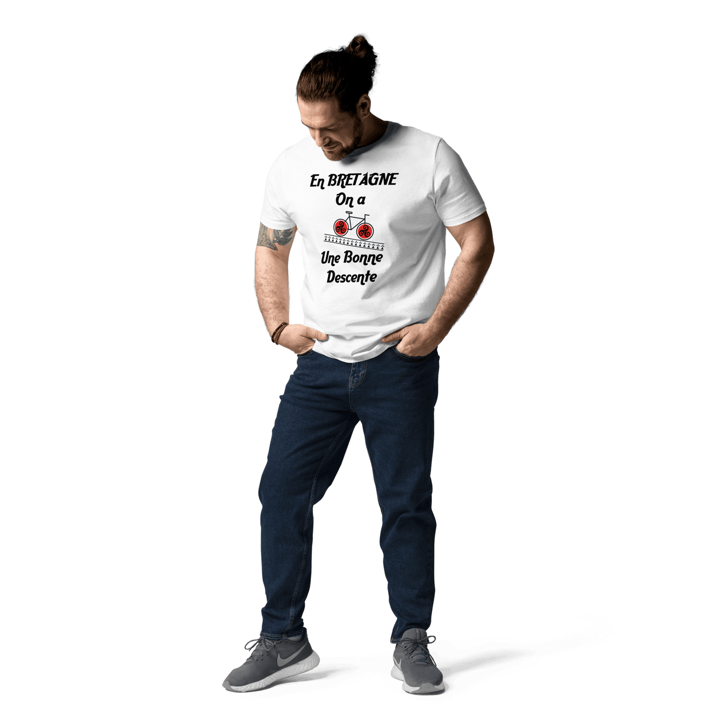 T-shirt Bretagne une bonne Descente - Autocollant BZH