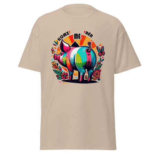 T-shirt Cochon Komz Me Rèr - Autocollant BZH