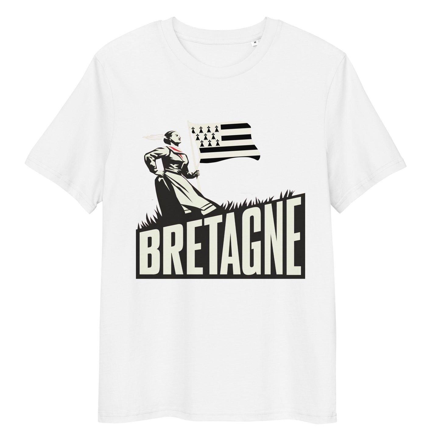T-shirt Soviet-Breizh en coton biologique avec design propagande bretonne