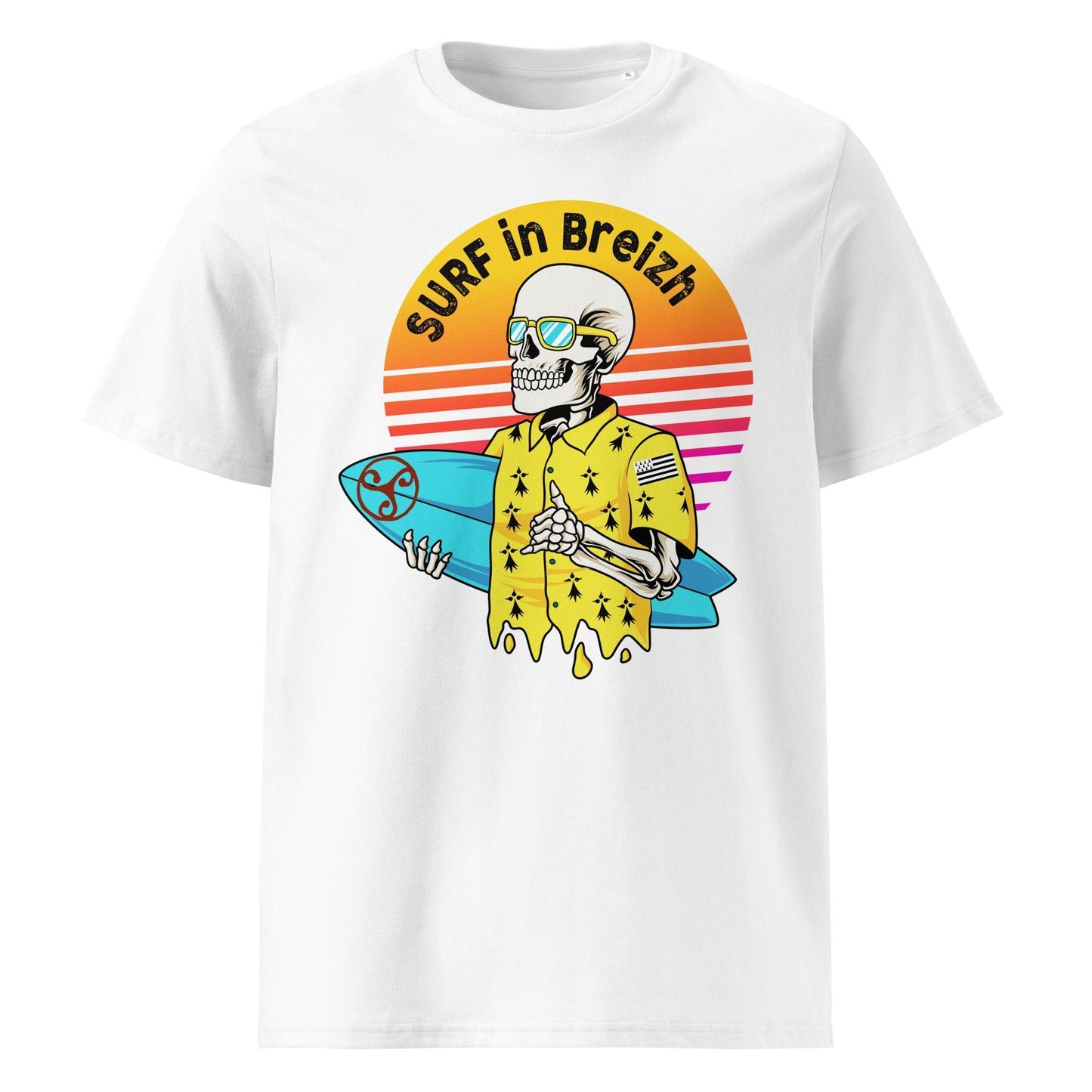 T-shirt Surf in Breizh Couleurs - Autocollant BZH