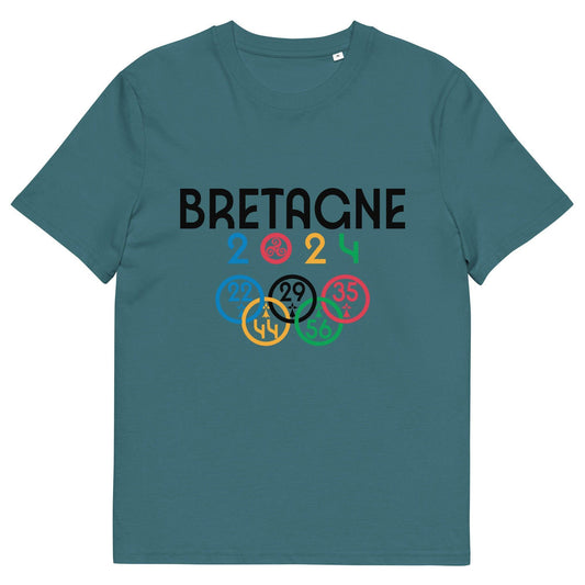 T-shirt unisexe Bretagne 2024 - Autocollant BZH