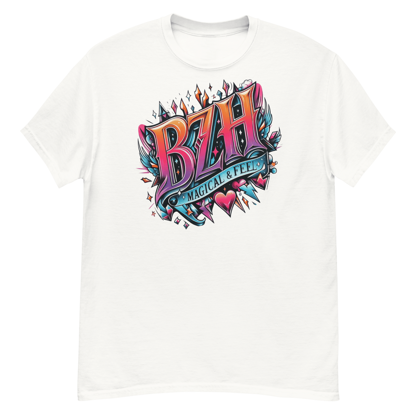 T-shirt Unisexe BZH Magical & Feel - L'Esprit de la Bretagne - Autocollant BZH