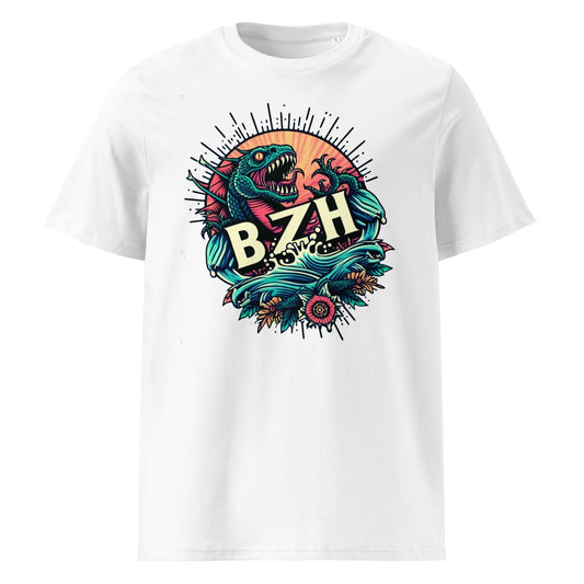 T-shirt Unisexe Monstres Marins BZH - 100% Coton Biologique - Autocollant BZH