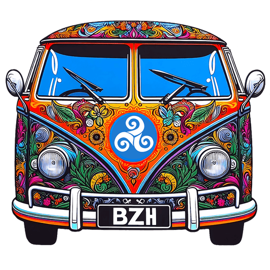 T-shirt unisexe Van BZH : Évasion et fierté bretonne - Autocollant BZH