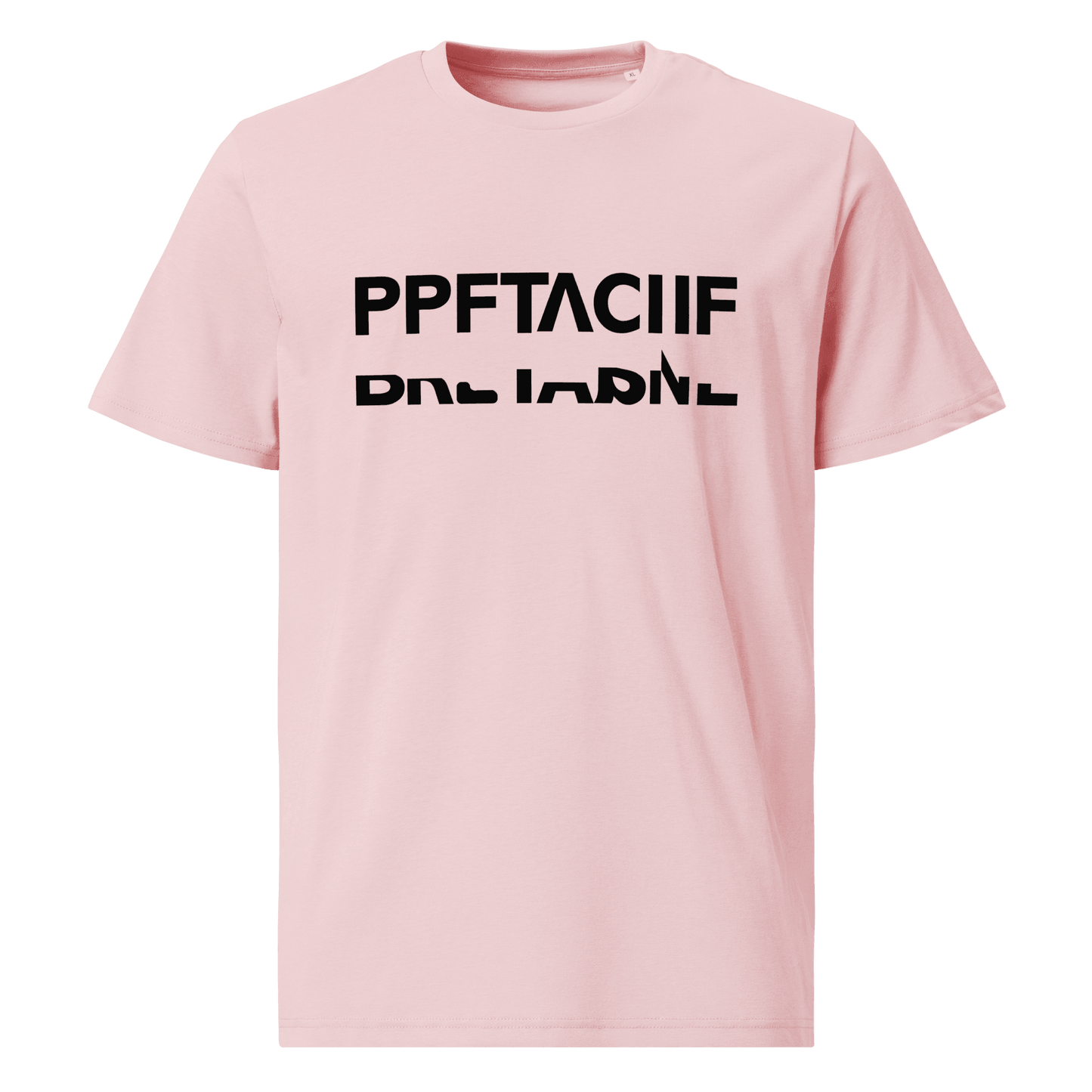 Tee-shirt unisexe en coton biologique avec texte caché "BRETAGNE" - Autocollant BZH