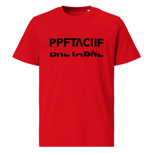 Tee-shirt unisexe en coton biologique avec texte caché "BRETAGNE" - Autocollant BZH