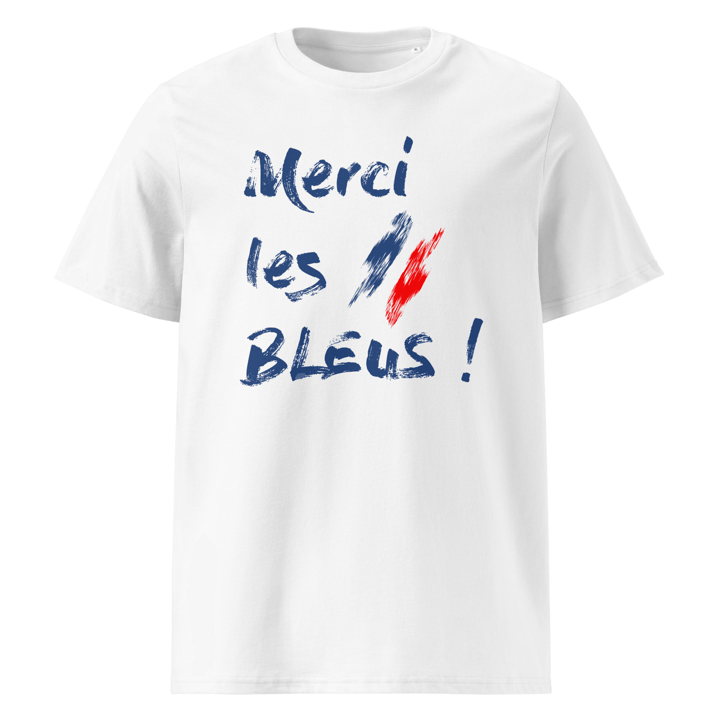 T-shirt Unisexe "Merci les Bleus" - 100% Coton Biologique