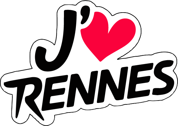 Magnet Prédécoupé J'aime Rennes