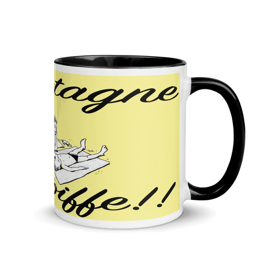 Mug à Intérieur Coloré La Bretagne ça décoiffe - Autocollant BZH