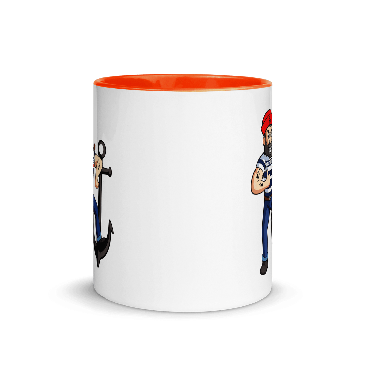 Mug à Intérieur Coloré Marin Breton Ancre