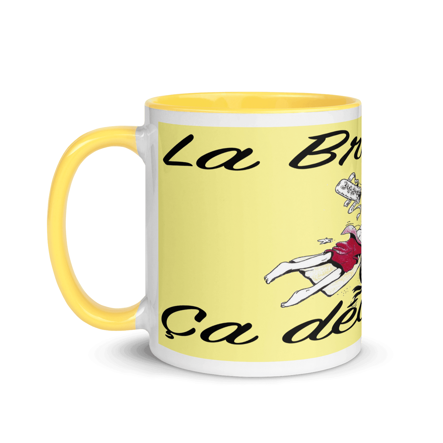Mug à Intérieur Coloré La Bretagne ça décoiffe - Autocollant BZH