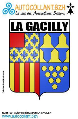 Autocollant Blason La Gacilly - Autocollant BZH