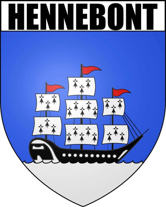 Autocollant Blason ville d'Hennebont - Autocollant BZH