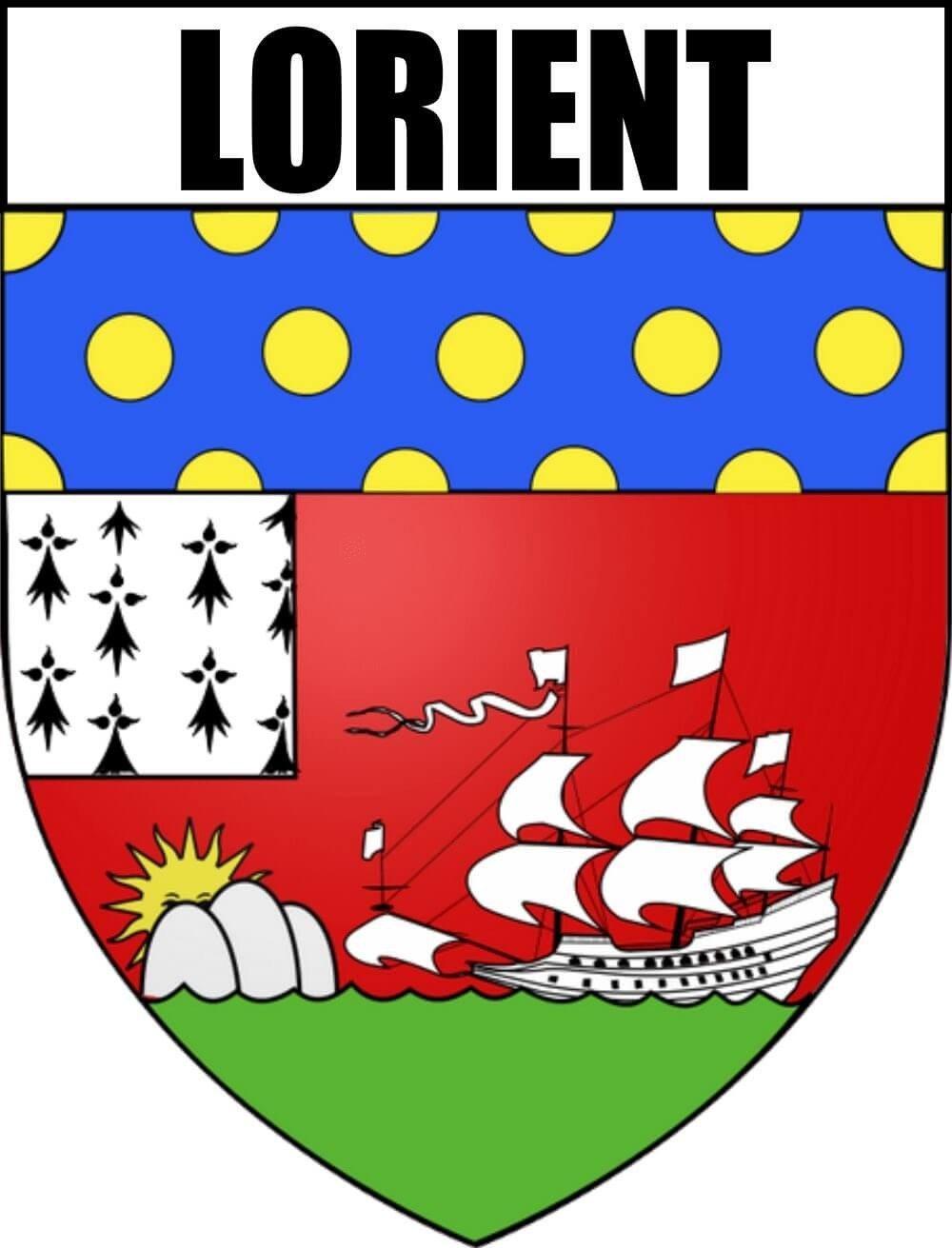 Autocollant Blason Ville de LORIENT - Autocollant BZH