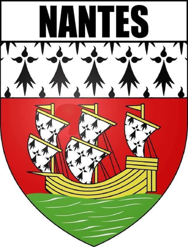 Autocollant Blason Ville de NANTES - Autocollant BZH