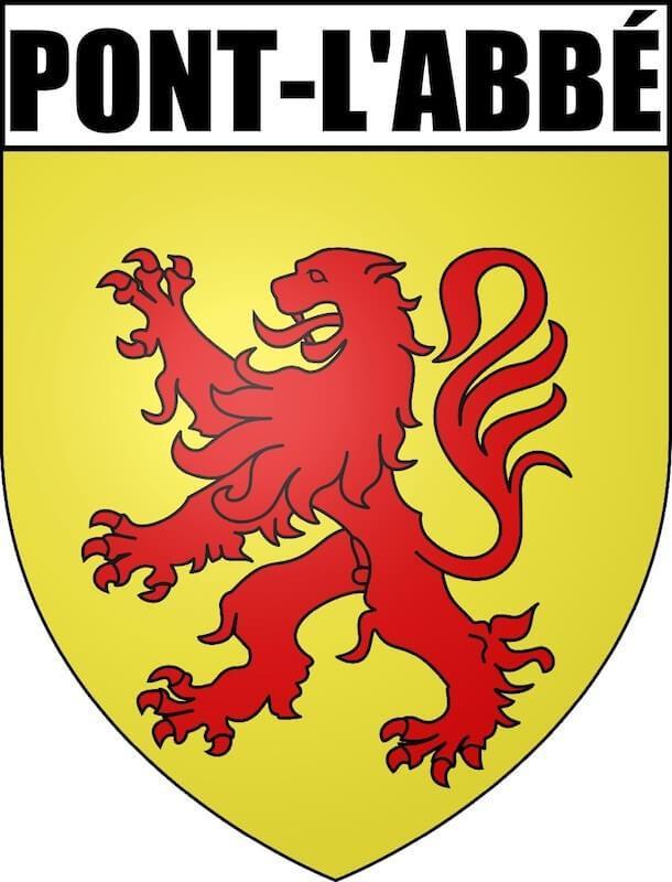 Autocollant Blason Ville de PONT-L'ABBÉ - Autocollant BZH