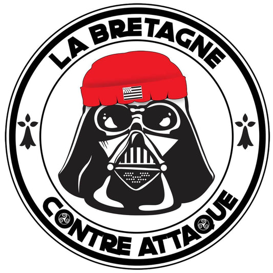 Autocollant Breton La Bretagne Contre Attaque - Autocollant BZH