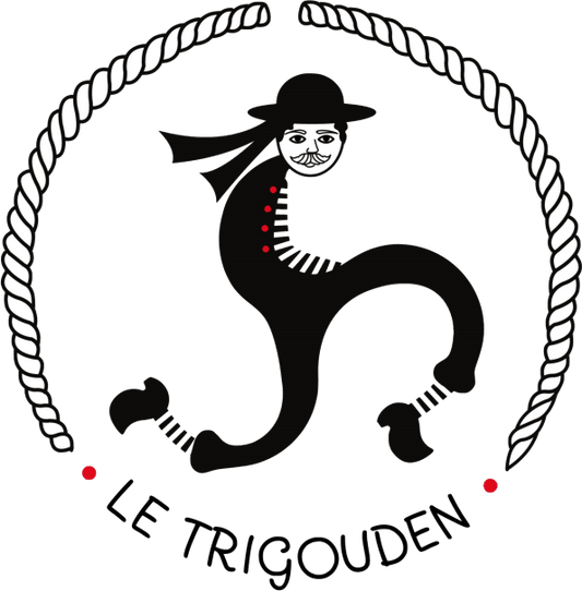 Autocollant Breton Le TriGouden en Noir & Blanc cordé - Autocollant BZH