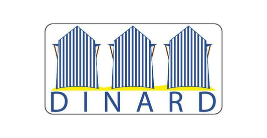 Autocollant Dinard Cabines de Plage - Autocollant BZH