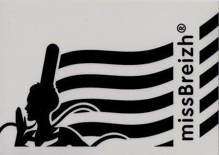 Autocollant Drapeau Breton missBreizh - Autocollant BZH