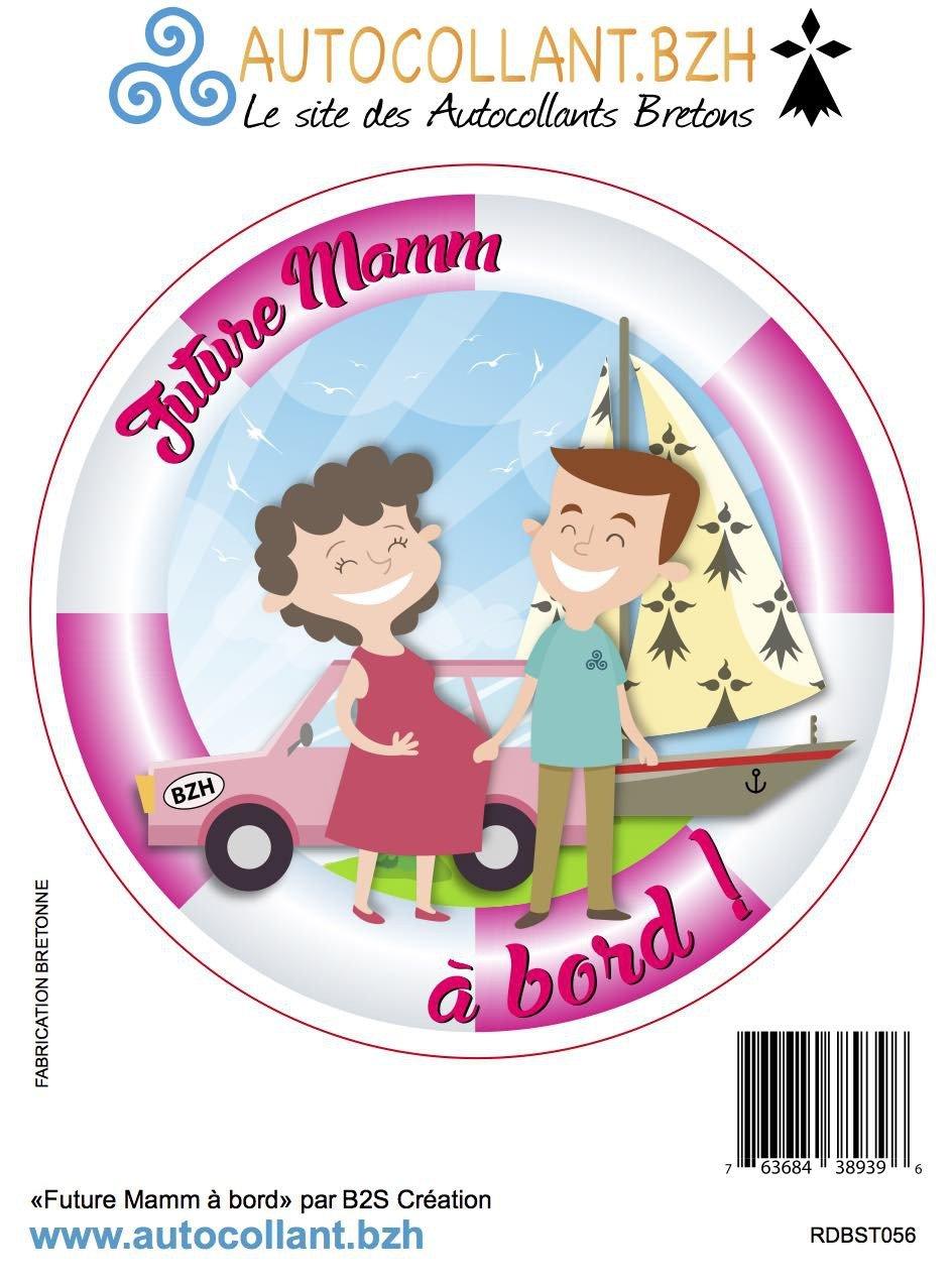 Autocollant Future Mamm à Bord - Autocollant BZH