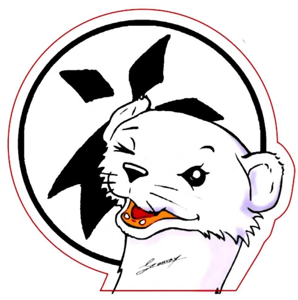 Autocollant Hermine bretonne Clin d'œil - Autocollant BZH