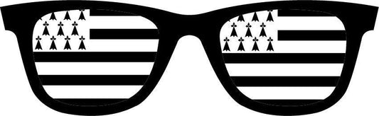 Autocollant Lunettes de soleil Drapeau Breton - Autocollant BZH