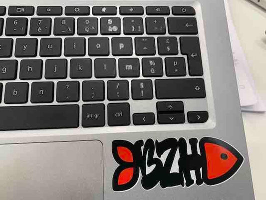 Autocollant Poisson BZH Rouge - Autocollant BZH