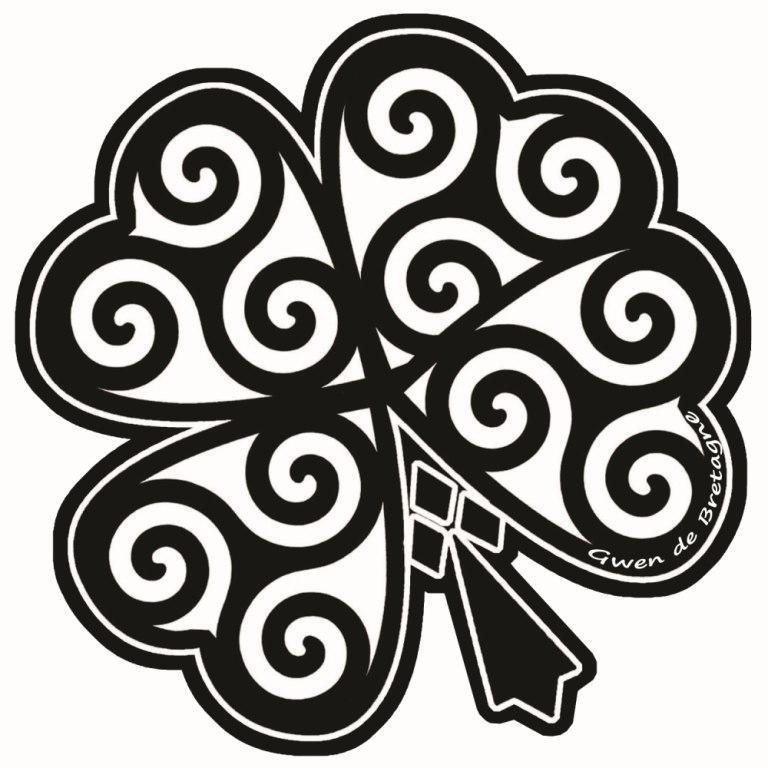 Autocollant Porte Bonheur Breton Création Gwenn de Bretagne - Autocollant BZH