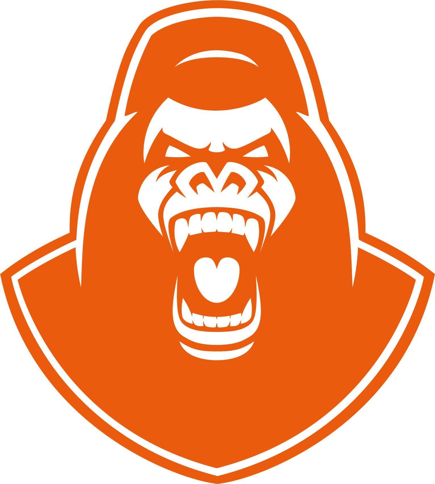 Autocollant Tête de Gorille en Colère - Autocollant BZH